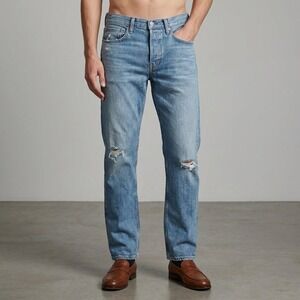 Rag & Bone Denim Jeans Blue Distressed Casual Relaxed Fit Mens Size 28